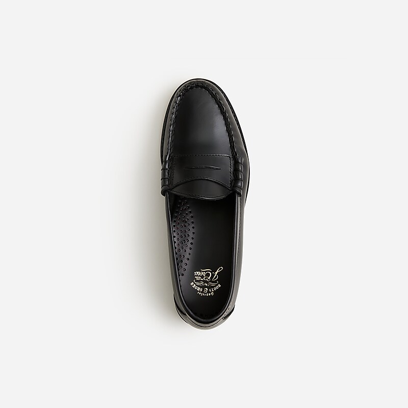 J.Crew Camden loafers with leather soles Black Outlet | 90XLHWCUZ