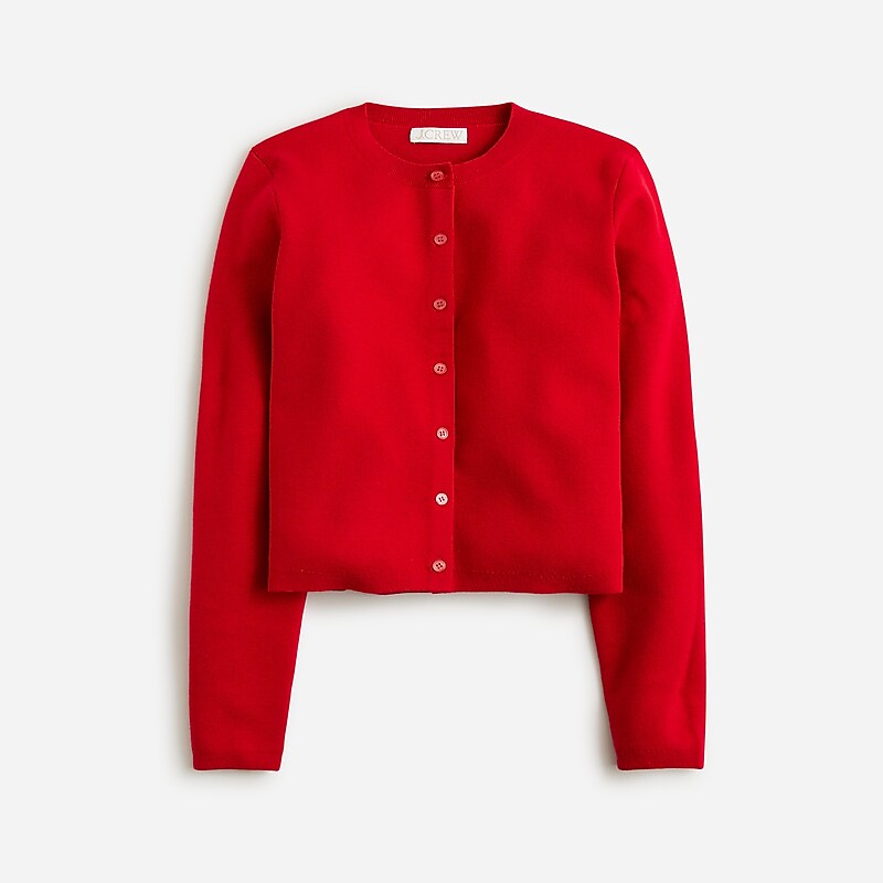 J.Crew Cardigan sweater in TENCEL™-lyocell Classic Cardinal Factory Outlet | 57YPGKZVF