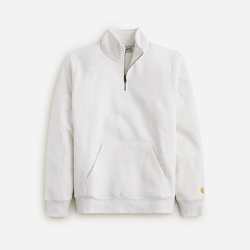 J.Crew Carhartt® Work in Progress Chase quarter-zip sweatshirt Ash Heather Gold Outlet Online | 71OQYTAVE