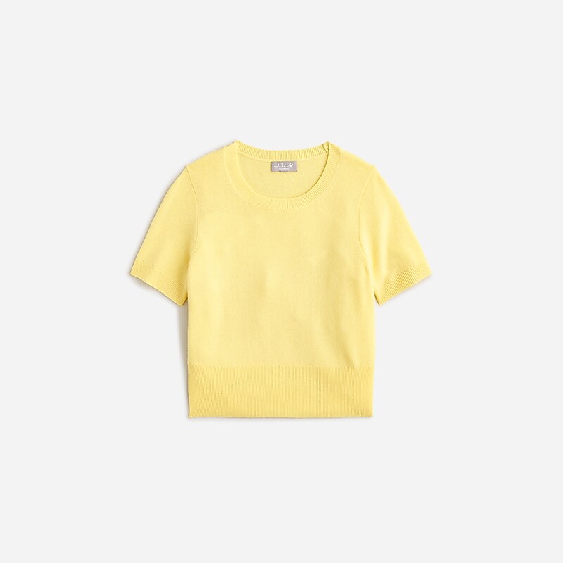 J.Crew Cashmere shrunken T-shirt Honeycomb Outlet Online | 75LGOEAKB