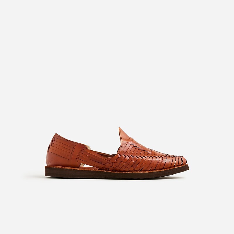 J.Crew Chamula™ Cancún huaraches Red Brown Clearance | 45JPBIKFT