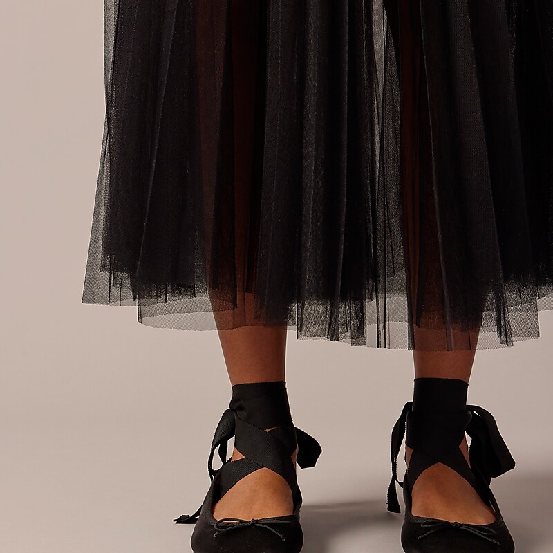 J.Crew Collection layered tulle skirt Black Factory Promo | 61ULMYXVF