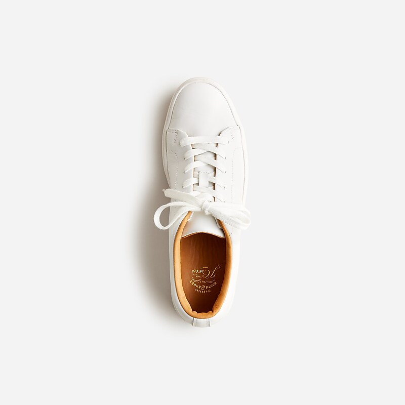 J.Crew Court sneakers in leather White Clearance | 35CJRWFOQ