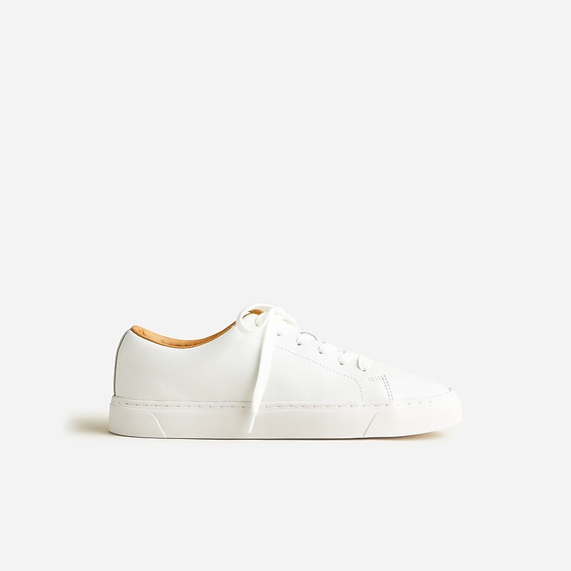 J.Crew Court sneakers in leather White Clearance | 35CJRWFOQ