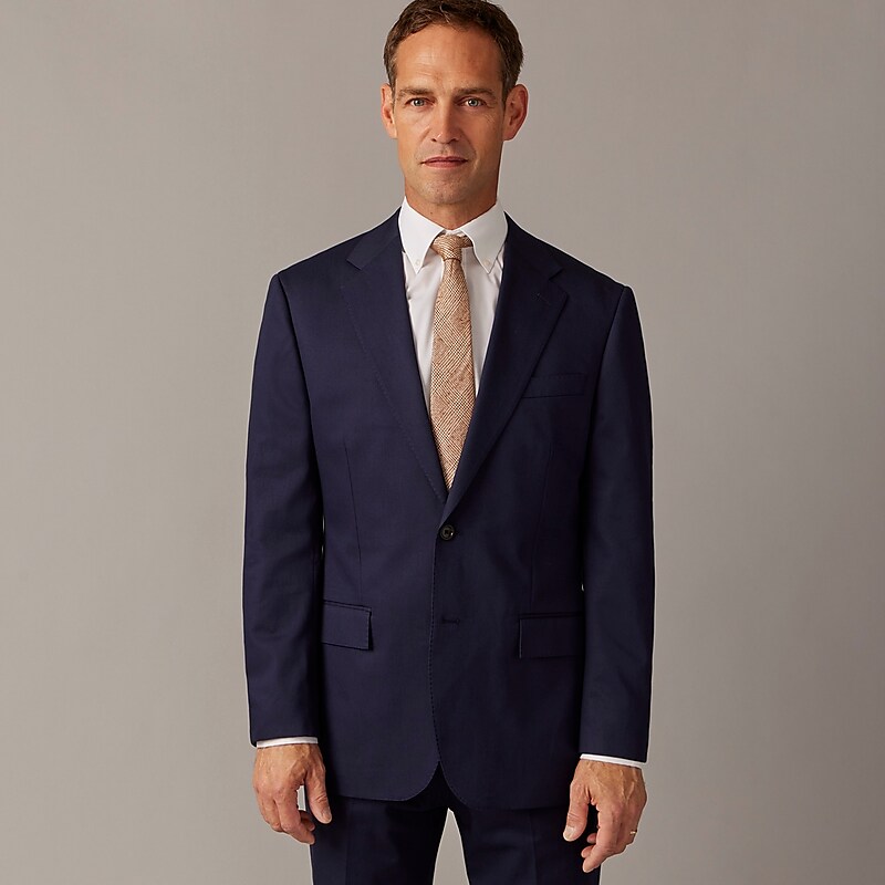 J.Crew Crosby Classic-fit suit jacket in Italian chino Navy Outlet Online | 73PINZXJG