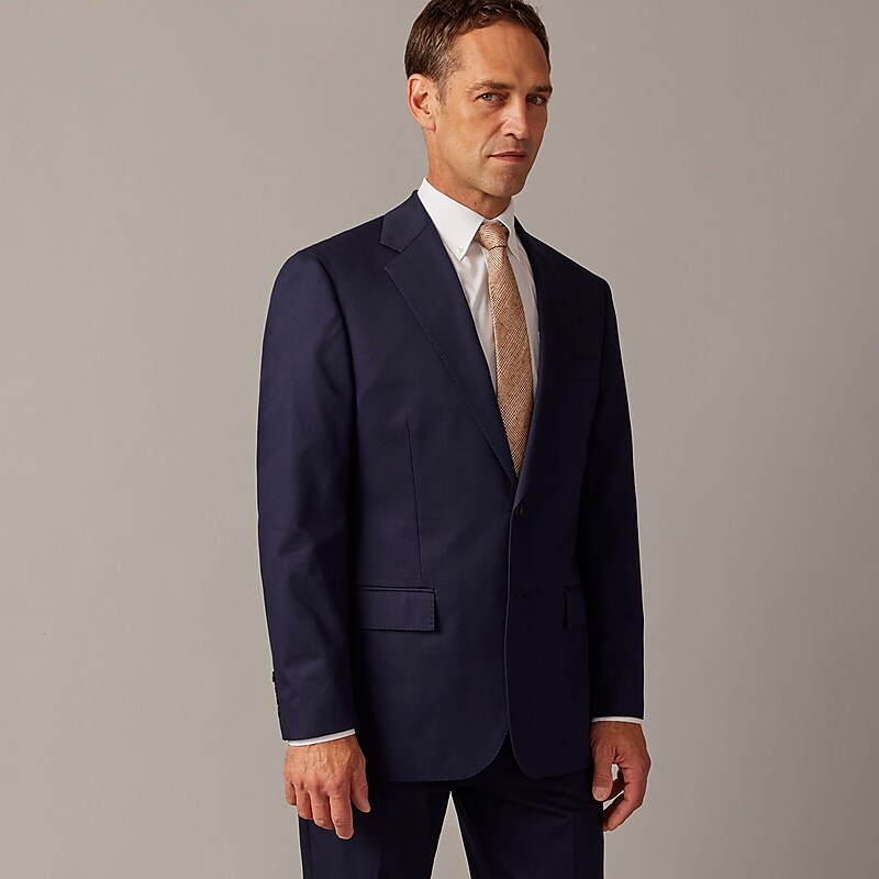 J.Crew Crosby Classic-fit suit jacket in Italian chino Navy Outlet Online | 73PINZXJG