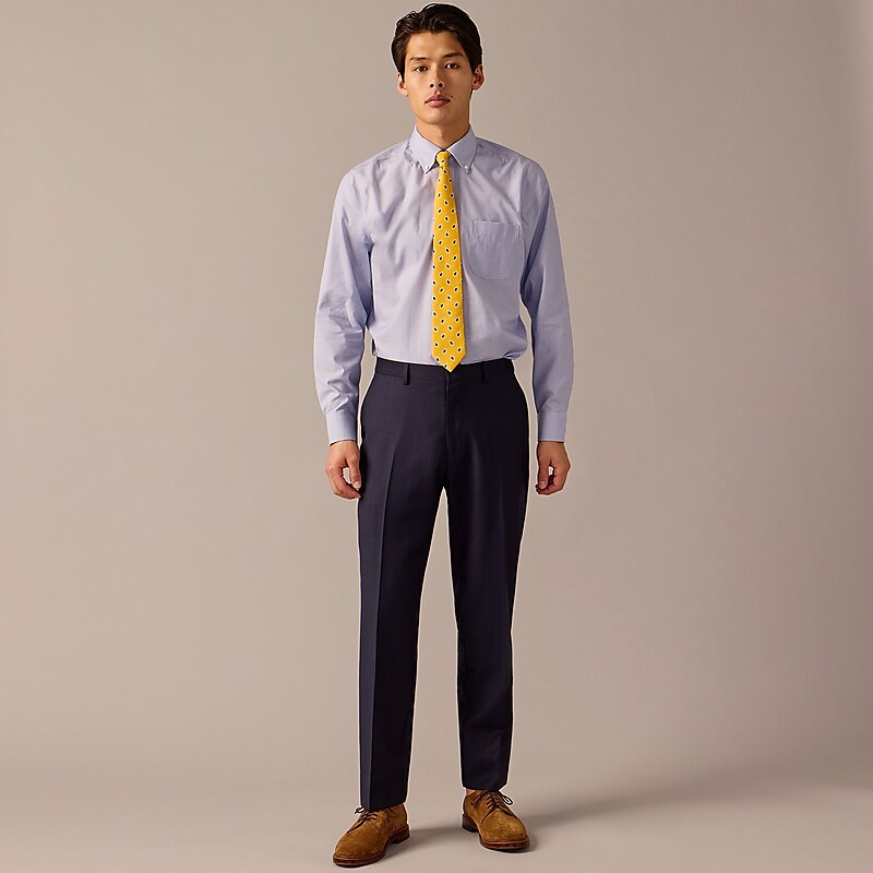 J.Crew Crosby Classic-fit suit pant in Italian wool Navy Chalkstripe Clearance | 42NFGQWOA