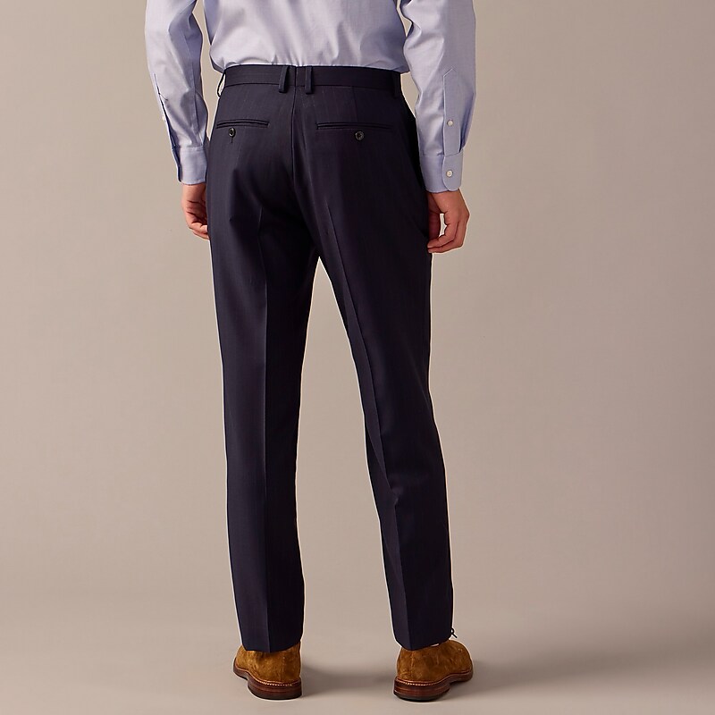 J.Crew Crosby Classic-fit suit pant in Italian wool Navy Chalkstripe Clearance | 42NFGQWOA