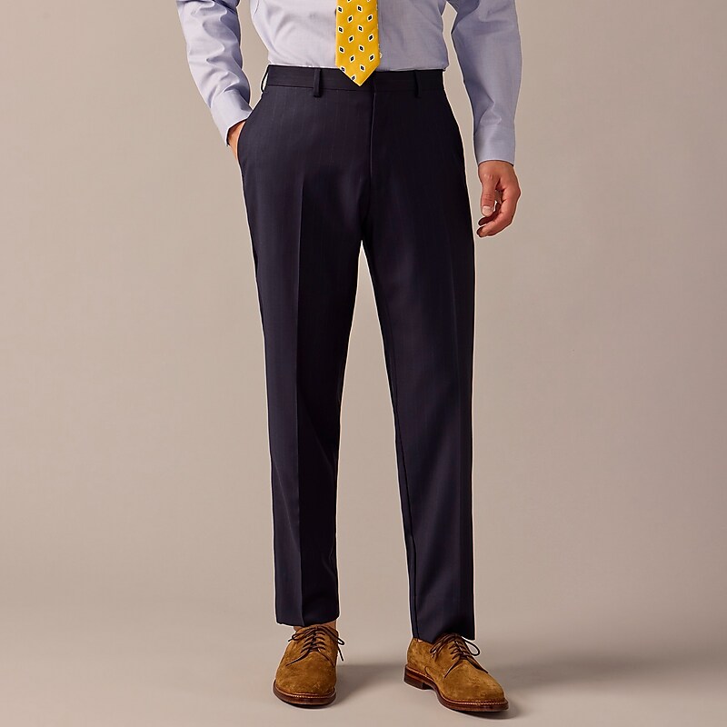 J.Crew Crosby Classic-fit suit pant in Italian wool Navy Chalkstripe Clearance | 42NFGQWOA