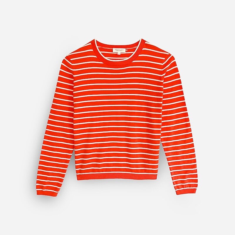 J.Crew DEMYLEE New York™ Dutton striped top Red Multi Online | 05ZFADVKX