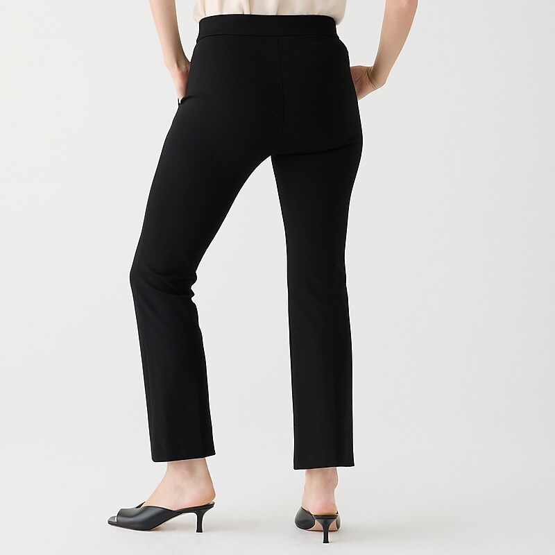 J.Crew Demi-boot pant in Italian ponte Black Outlet | 97UJTSNHM