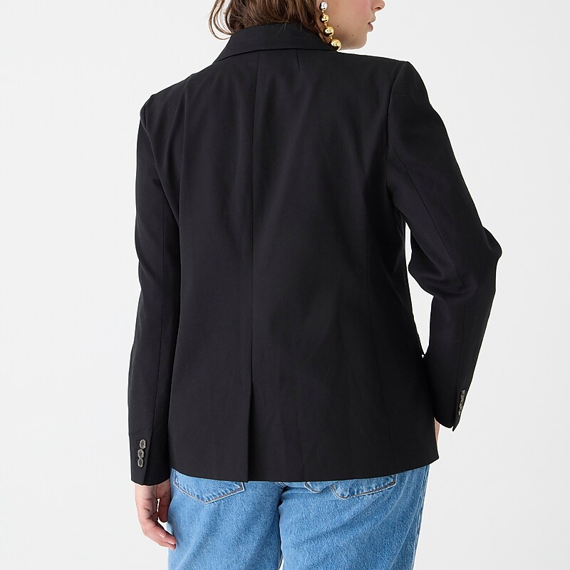 J.Crew Devon blazer in bi-stretch cotton blend Black Online | 81ELJRVZH