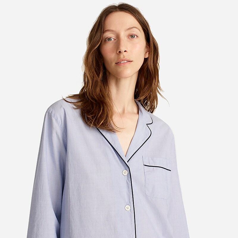 J.Crew End-on-end cotton nightshirt Hydrangea Online | 04CLDXHGW