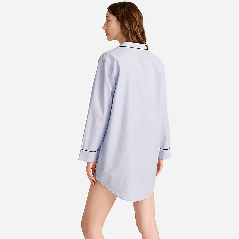 J.Crew End-on-end cotton nightshirt Hydrangea Online | 04CLDXHGW