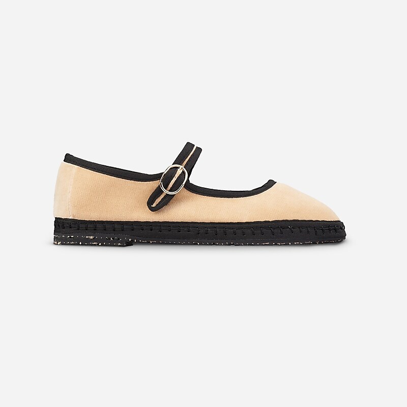 J.Crew Flabelus Antonia Mary Janes Natural Factory Outlet | 54WFZJGCY