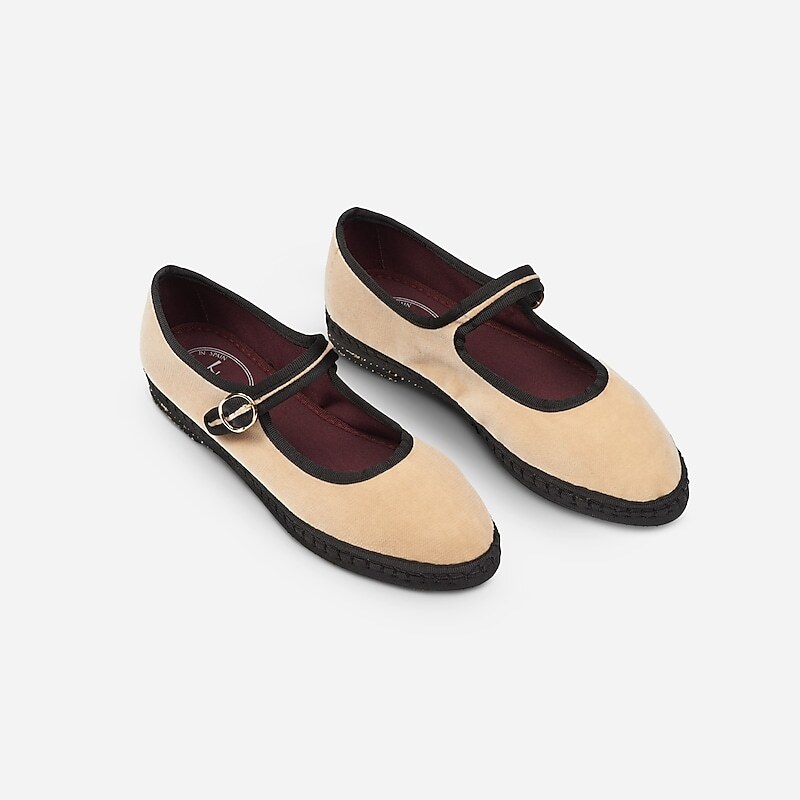 J.Crew Flabelus Antonia Mary Janes Natural Factory Outlet | 54WFZJGCY