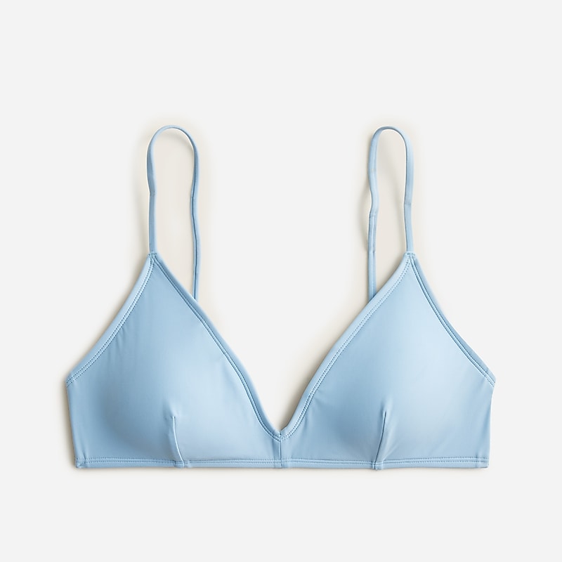 J.Crew French bikini top Blue Mist Online | 86VKEMIRT