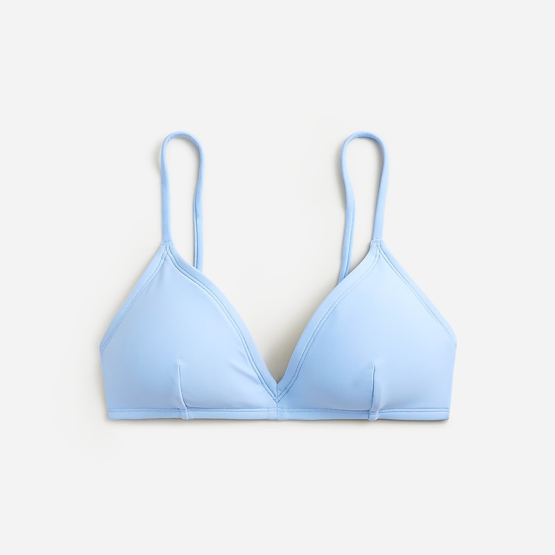 J.Crew French bikini top Cornflower Blue Outlet Online | 75NFPJSKV