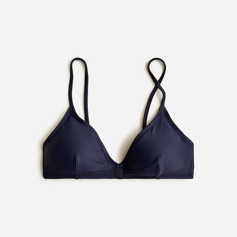 J.Crew French bikini top Navy Outlet | 94CYLGUPZ