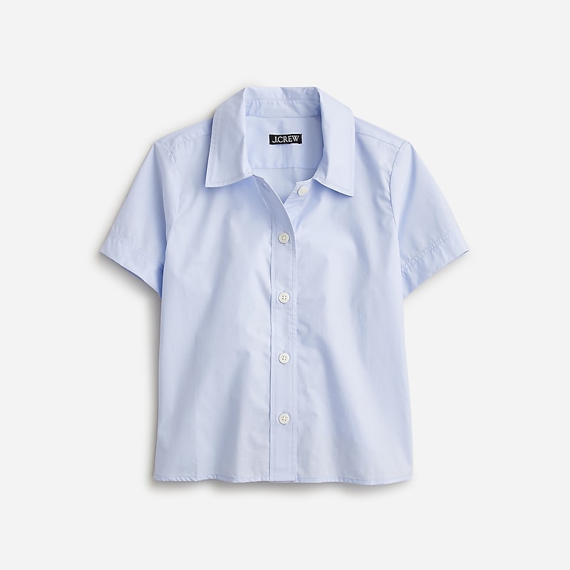 J.Crew Gamine shirt in cotton poplin Blue Factory Promo | 61BGWMYEN