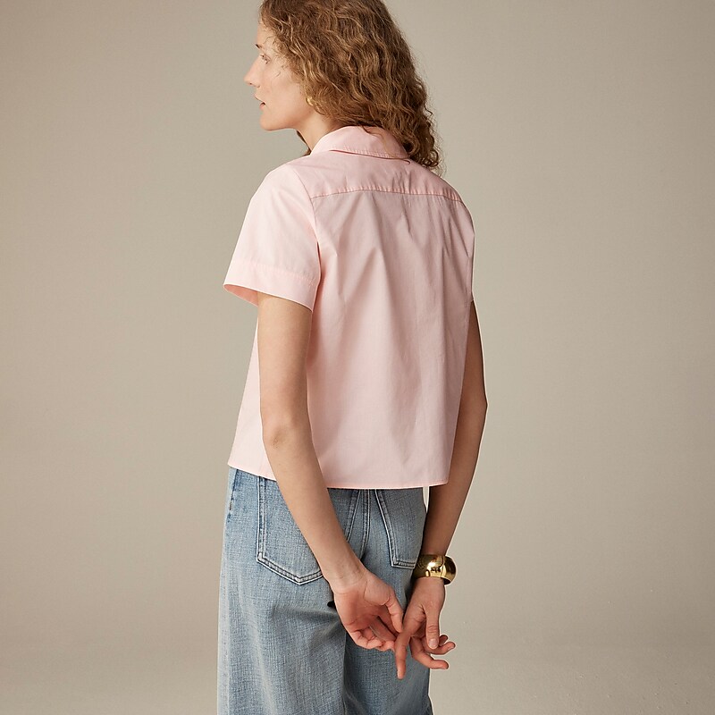 J.Crew Gamine shirt in cotton poplin Spring Blush Outlet Online | 75OXTWBRI