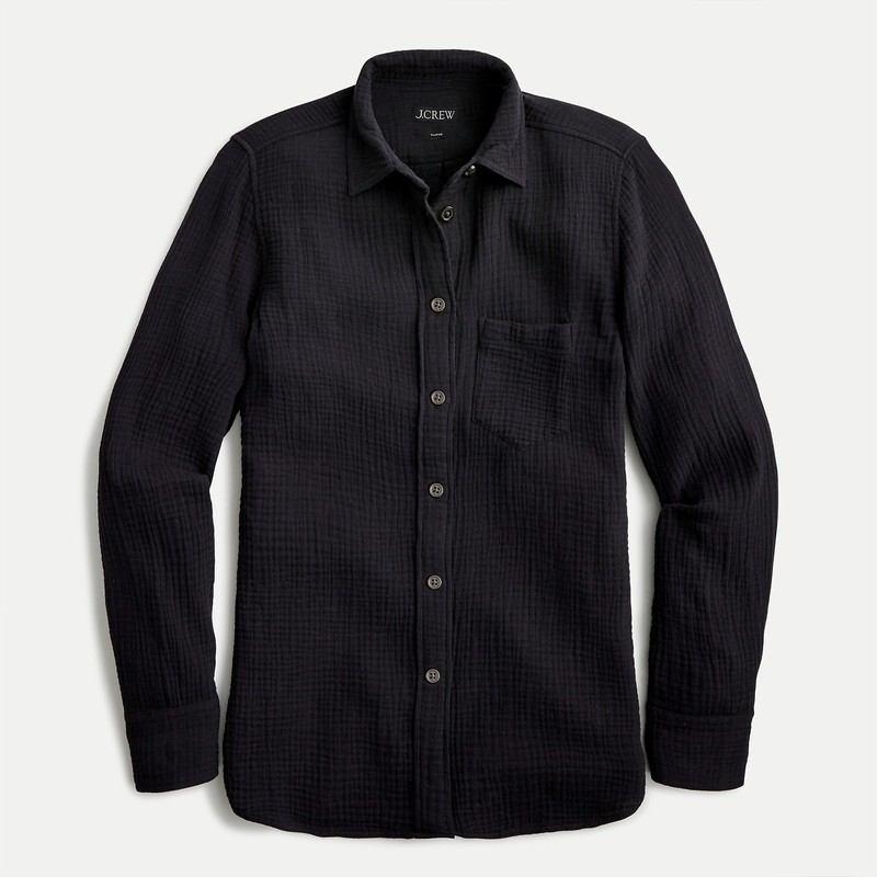 J.Crew Garçon classic double-gauze shirt Black Online | 89SIBMRXQ