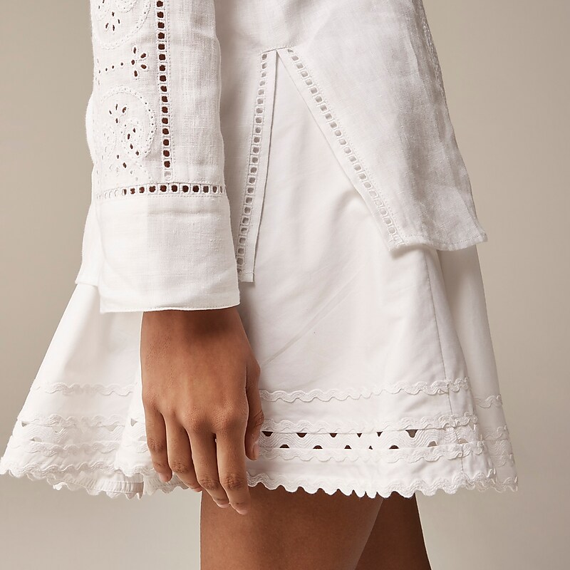 J.Crew Garçon classic shirt in eyelet linen White Outlet Online | 76ZXJKOIR