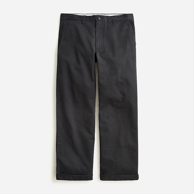 J.Crew Giant-fit chino pant Black Factory Outlet | 54FSECUQL