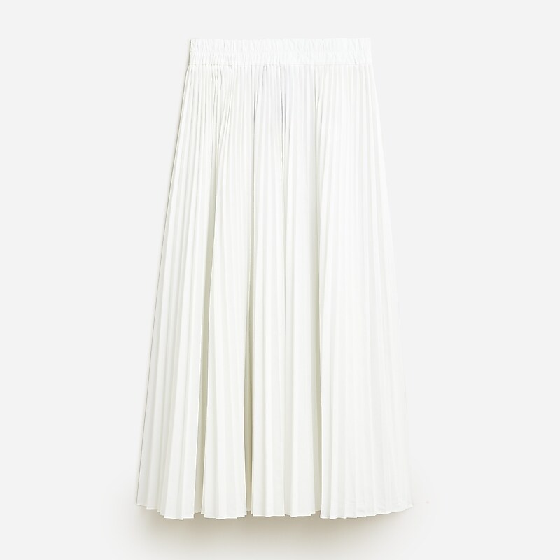 J.Crew Gwyneth pleated skirt in gingham White USA | 19HGKBRTE