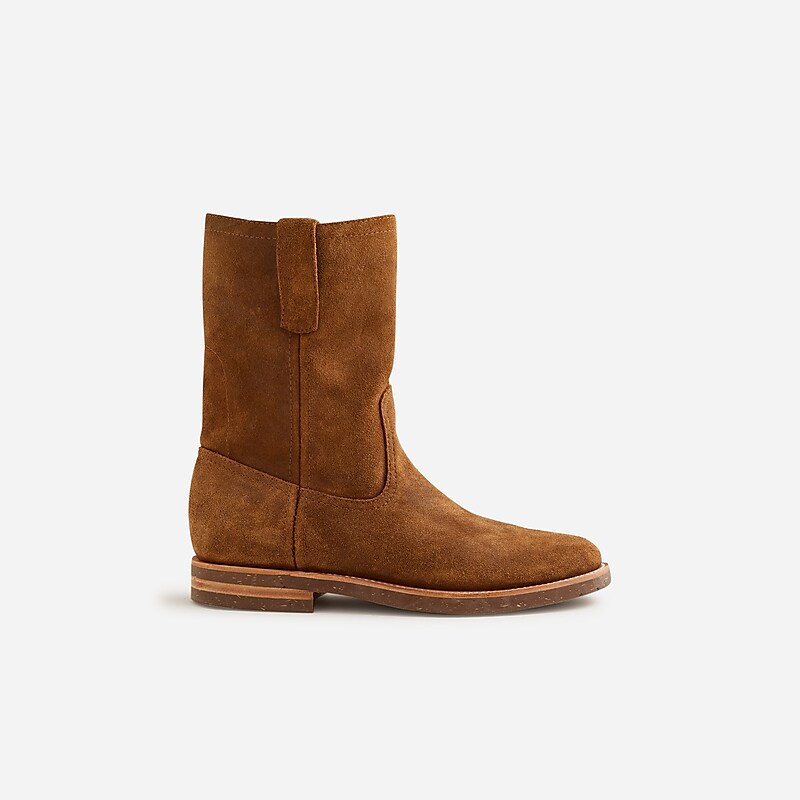 J.Crew Hambleton X J.Crew Roper boots in roughout suede Waxed Snuff Suede Factory Outlet | 56LEJTVFY