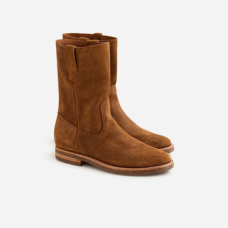 J.Crew Hambleton X J.Crew Roper boots in roughout suede Waxed Snuff Suede Factory Outlet | 56LEJTVFY