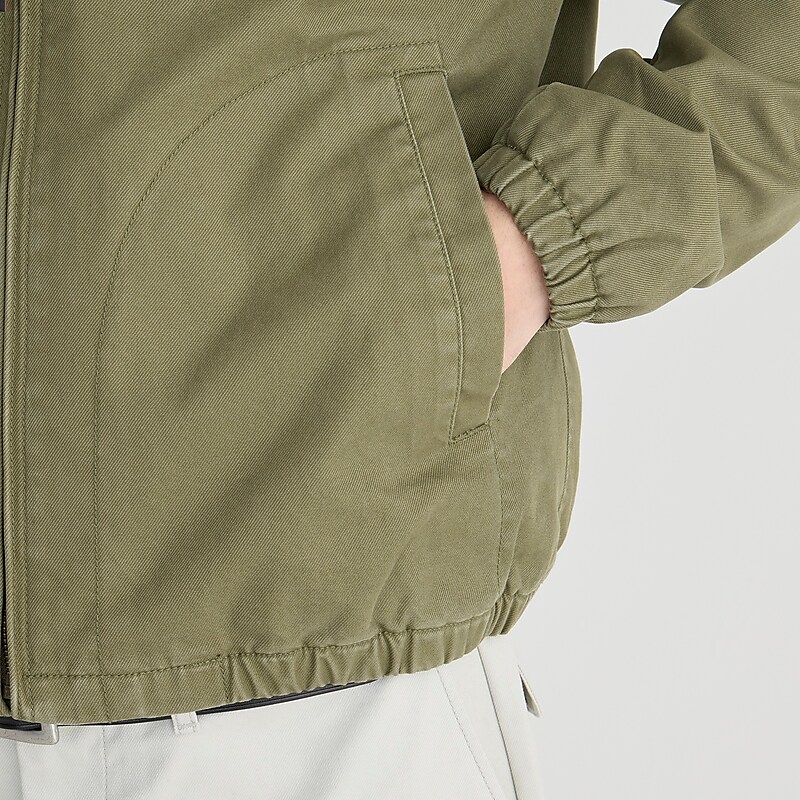 J.Crew Harrington jacket in cotton twill Frosty Olive Online | 87KGBDZVI