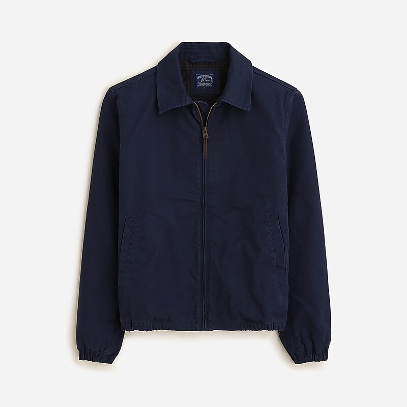 J.Crew Harrington jacket in cotton twill Navy Online | 07QXEDRKA