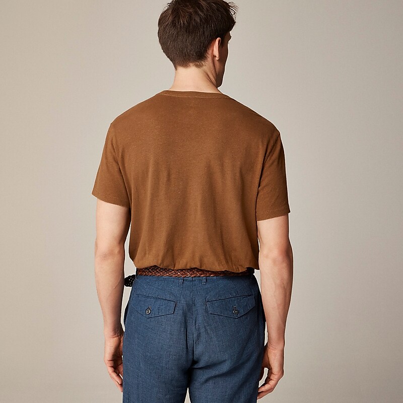 J.Crew Hemp-organic cotton blend T-shirt Rich Coffee Outlet Online | 78TIJMUKV