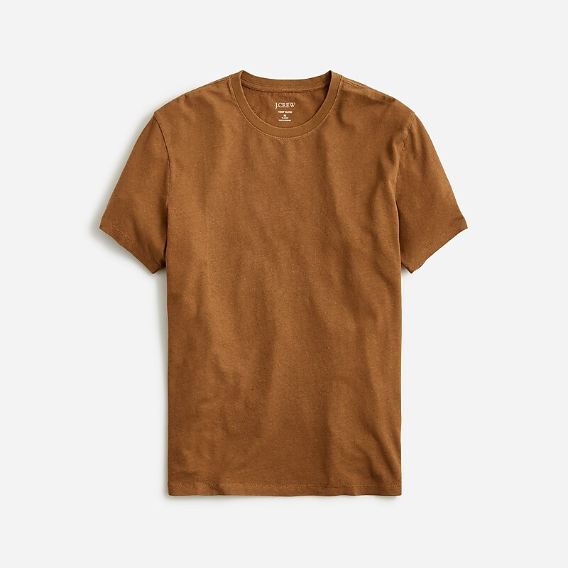 J.Crew Hemp-organic cotton blend T-shirt Rich Coffee Outlet Online | 78TIJMUKV