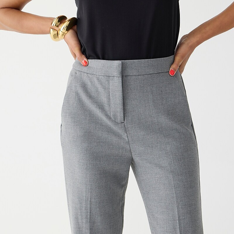 J.Crew Kate straight-leg pant in four-season stretch Hthr Graphite Online | 83YHRGZDI