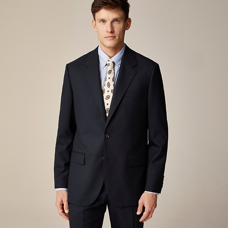 J.Crew Kenmare Relaxed-fit suit jacket in Italian wool Deep Navy Clearance | 49CVPRUJN