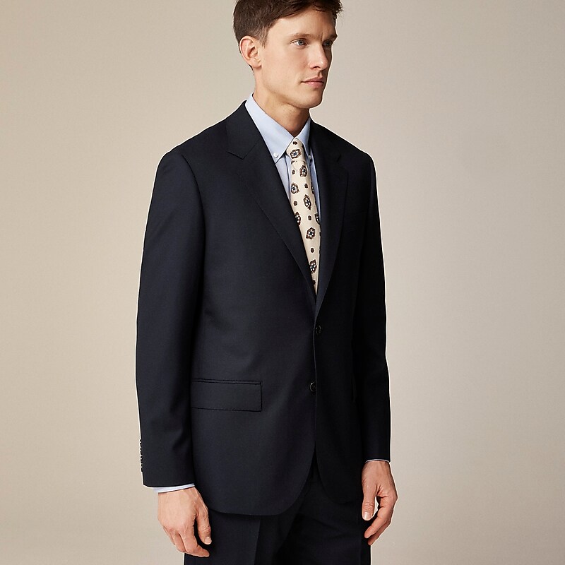 J.Crew Kenmare Relaxed-fit suit jacket in Italian wool Deep Navy Clearance | 49CVPRUJN