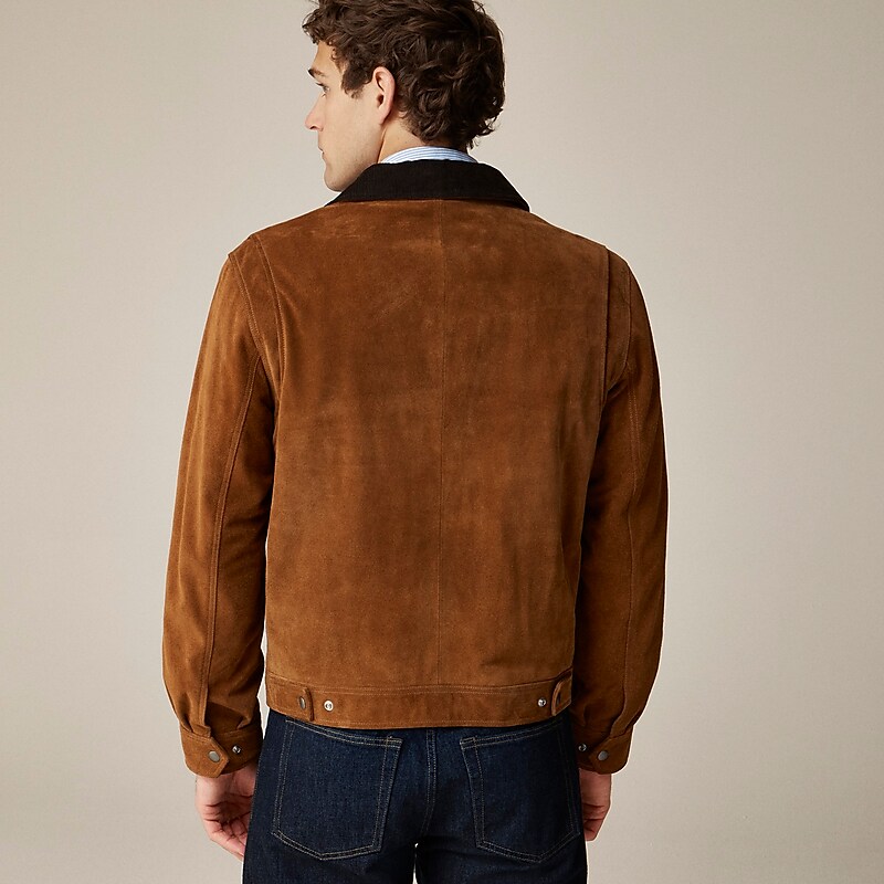 J.Crew Limited-edition Wallace & Barnes work jacket in Italian suede Brown Outlet Online | 79JNDCYMX