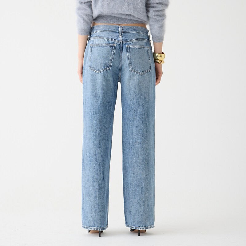 J.Crew Lower-rise wide-leg jean Sydney Wash Clearance | 31CSUKLWV