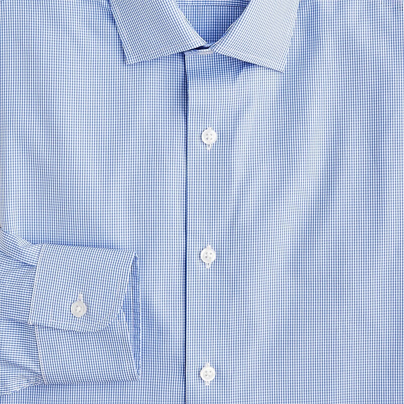 J.Crew Ludlow Premium fine cotton dress shirt Rian White Blue Outlet | 90TBUOGWD