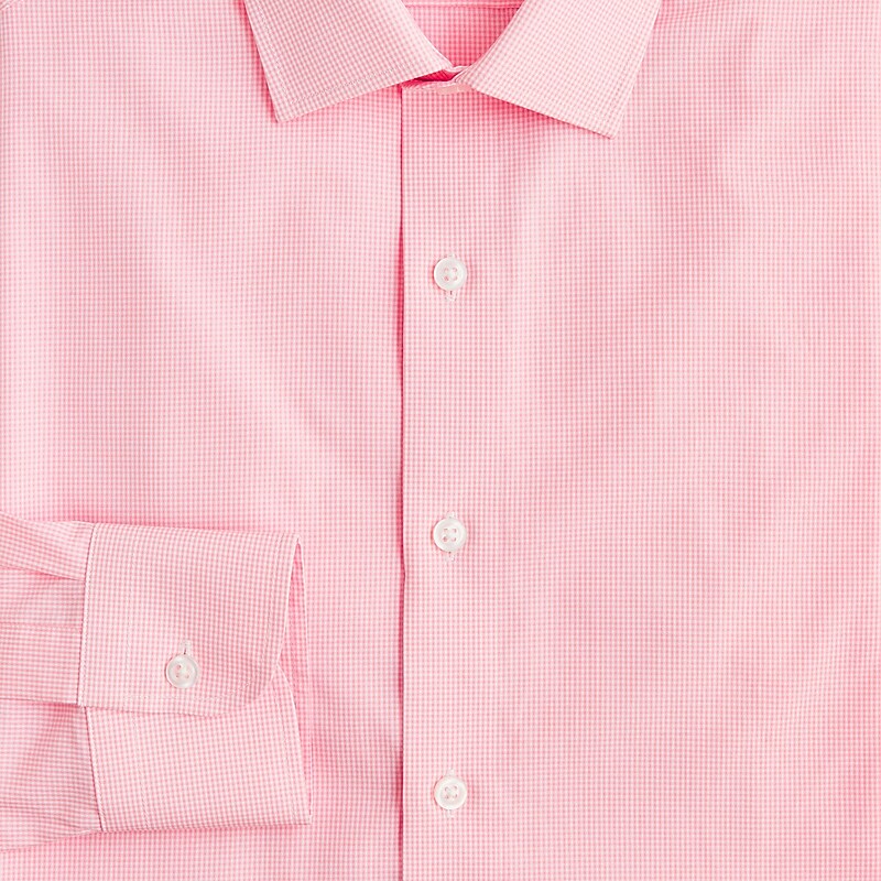 J.Crew Ludlow Premium fine cotton dress shirt Rian White Pink Outlet Online | 71XNUSDJK