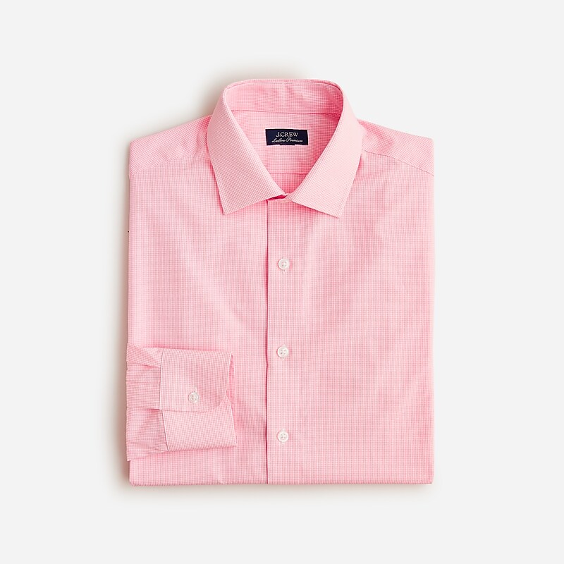 J.Crew Ludlow Premium fine cotton dress shirt Rian White Pink Outlet Online | 71XNUSDJK