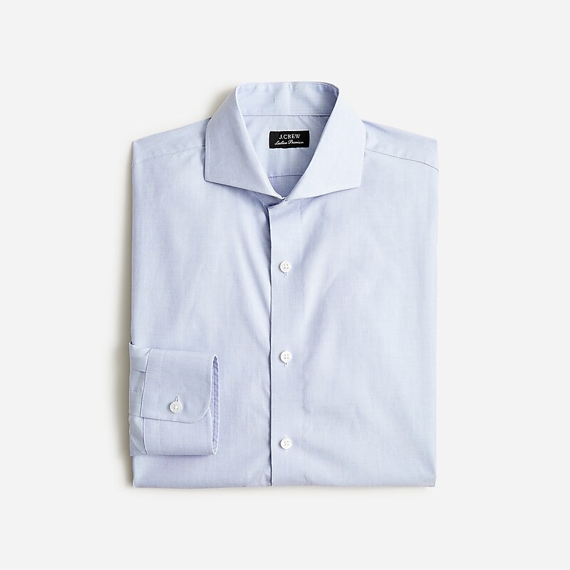 J.Crew Ludlow Premium fine cotton dress shirt with cutaway collar Fairweather Blue Online | 86GXWYESM