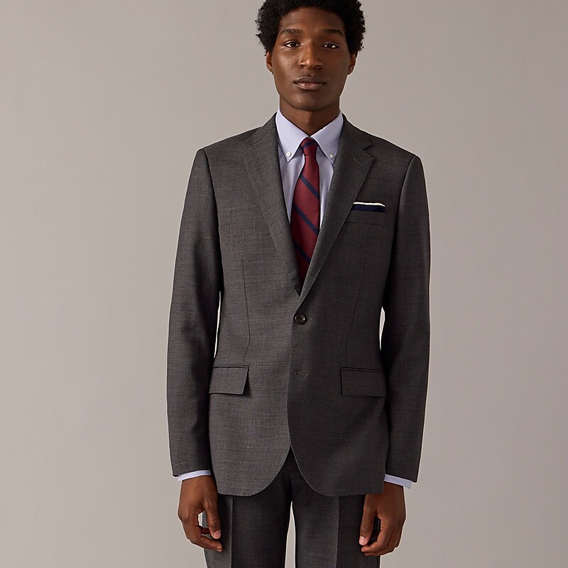 J.Crew Ludlow Slim-fit suit jacket in Italian stretch worsted wool Charcoal Factory Outlet | 50CKLDXGH