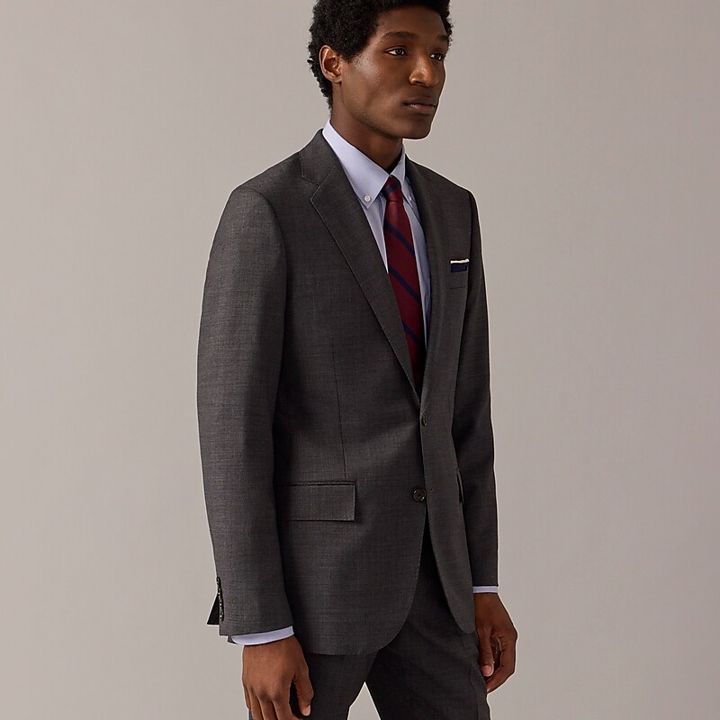 J.Crew Ludlow Slim-fit suit jacket in Italian stretch worsted wool Charcoal Factory Outlet | 50CKLDXGH