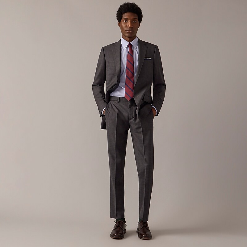 J.Crew Ludlow Slim-fit suit jacket in Italian stretch worsted wool Charcoal Factory Outlet | 50CKLDXGH