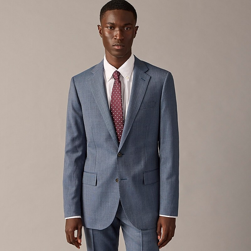 J.Crew Ludlow Slim-fit suit jacket in Italian stretch worsted wool Atlantic Blue Outlet | 95WAMJROI