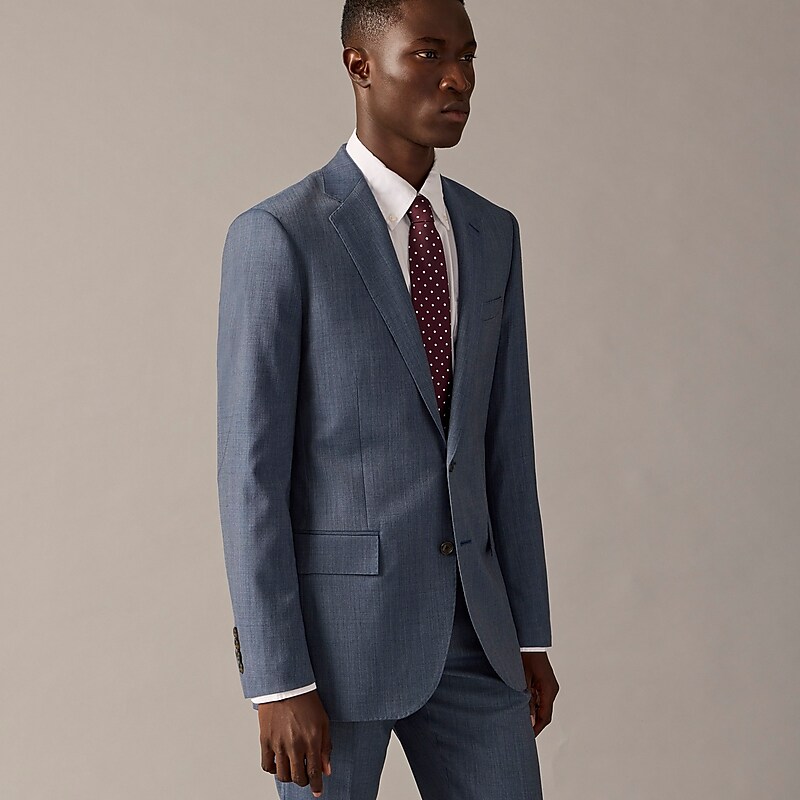 J.Crew Ludlow Slim-fit suit jacket in Italian stretch worsted wool Atlantic Blue Outlet | 95WAMJROI