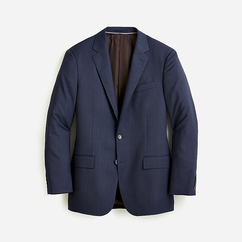 J.Crew Ludlow Slim-fit suit jacket in Italian stretch worsted wool Navy Factory Outlet | 59SJFGWDR